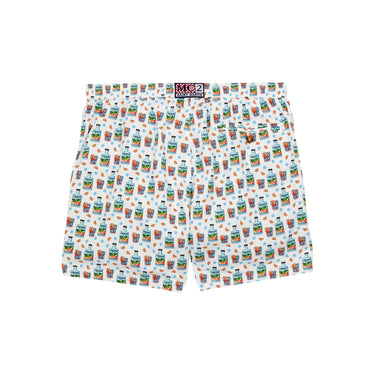 NEGRONI WHITE SWIM SHORTS - Portofino Dry Gin